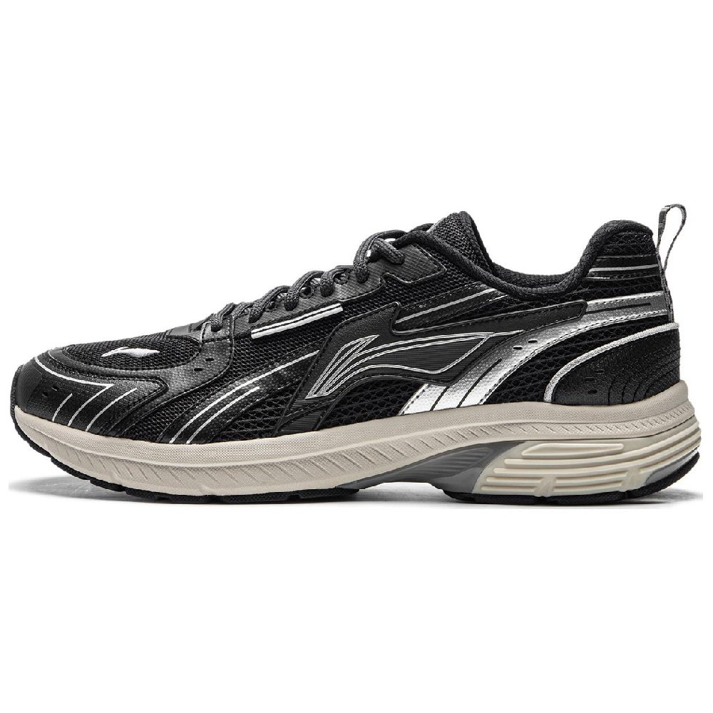 LiNing Shake 1.5 Cushioning Slip Resistant And Abrasion Resistant Low Top Running Shoes Men's Night Black