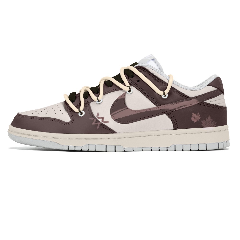 Nike Dunk Abrasion-Resistant Low-Top Skateboard Shoes Men's Fuchsia