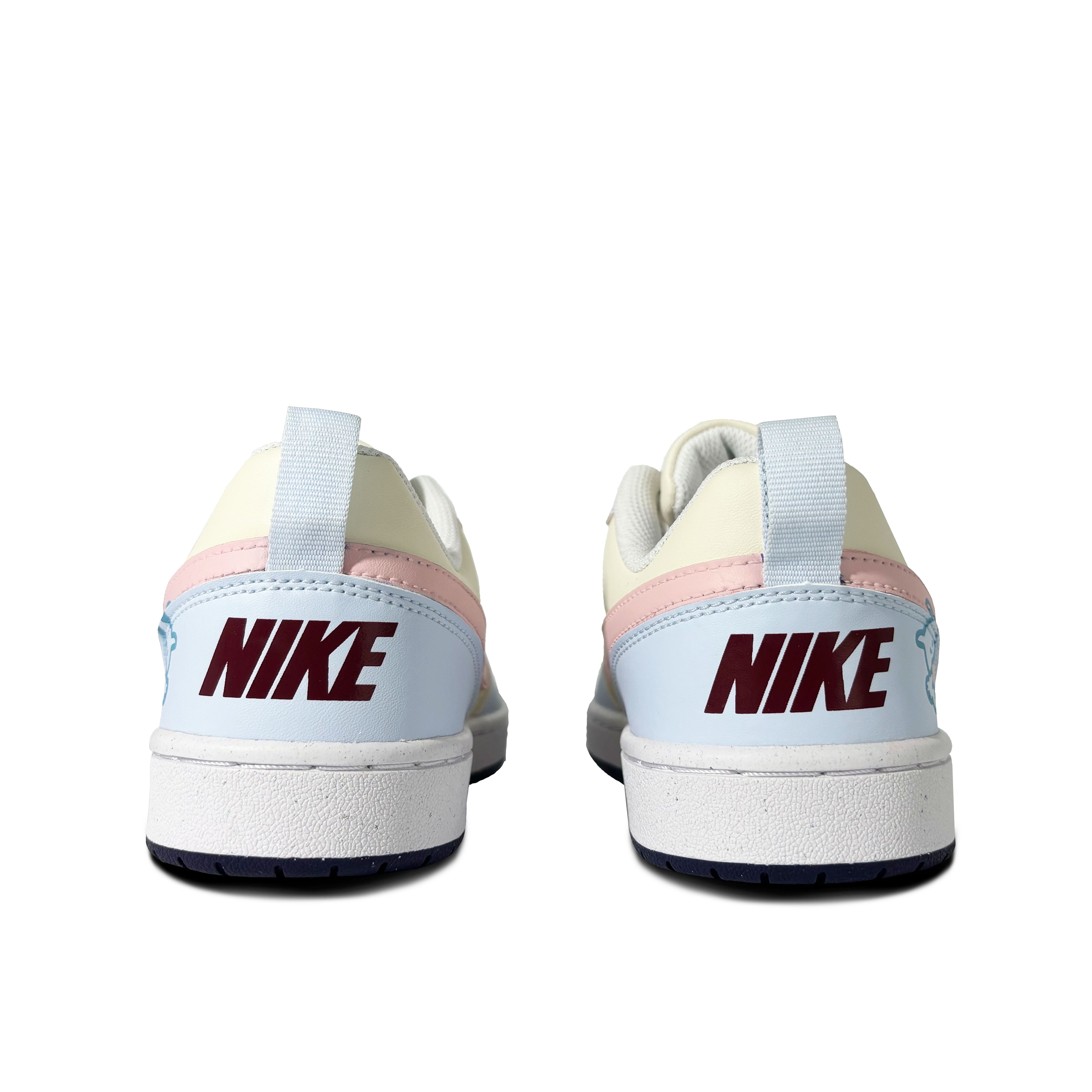 Nike Court Borough Love Rabbit Anti-Slip And Wear-Resistant Lightweight Low-Top Skateboard Shoes GS Blue Yellow Pink купить в интернет-магазине Yoocart с быстрой доставкой по России.
