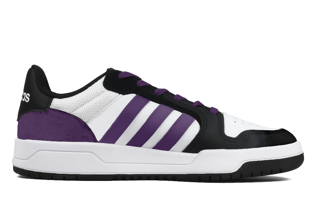 Adidas Neo Entrap Skateboard Shoes Unisex Low Top White/Black/Purple