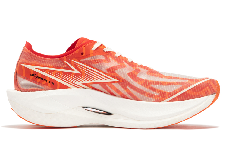 361° Cushioning Anti-Slip Wear-Resistant Breathable Lightweight Rebound Low-Top Running Shoes Unisex Red Orange