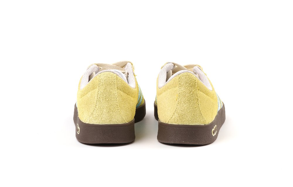 Adidas Neo VL Court Lifestyle Slip Resistant Cushioning Abrasion Resistant Low Top Skateboard Shoes Unisex Yellow Blue
