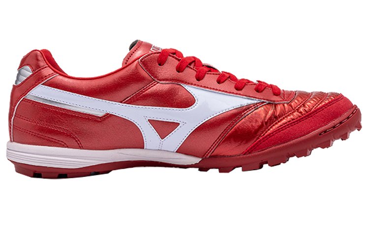Mizuno TF Rubber Broken Studs Anti Slip Wear Resistant Soccer Shoes Men's Red