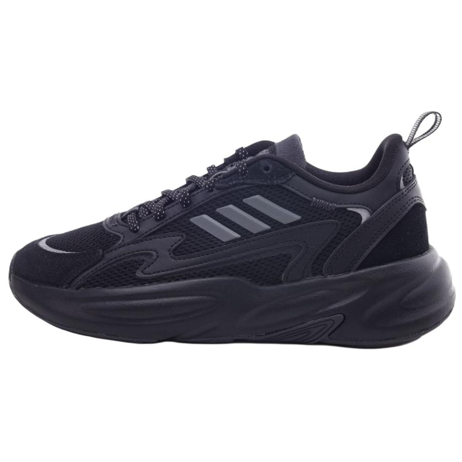 Adidas OZWAVE 2.0 Abrasion Resistant Breathable Cushioning Low Top Running Shoes Unisex Black