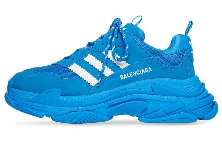 Balenciaga X Adidas Triple S Blue White Women's