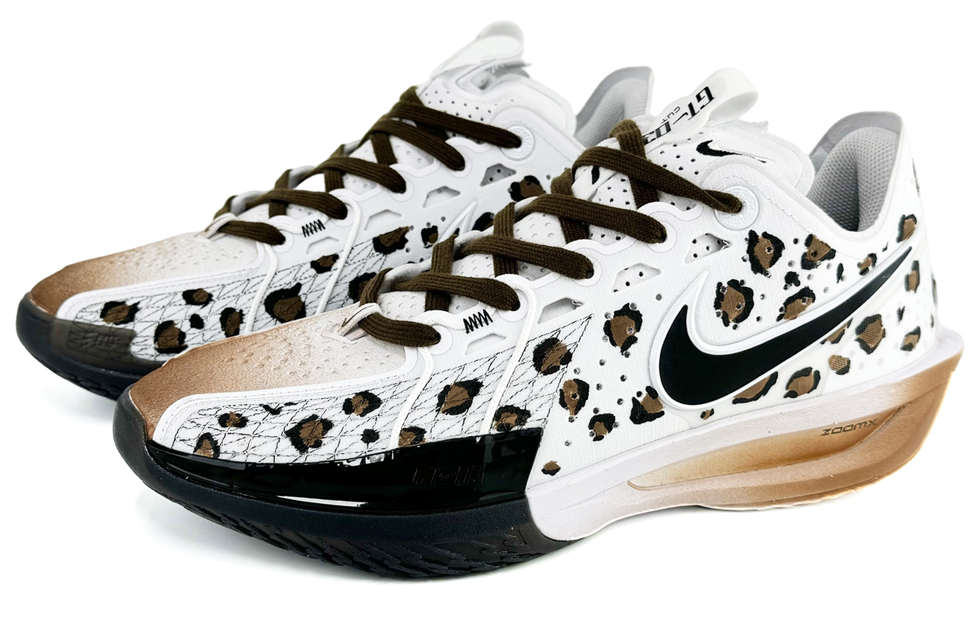Nike Air Zoom G.T. Cut3 Cushioning Anti-Slip And Wear-Resistant Low-Top Basketball Shoes Unisex Black White Brown купить в интернет-магазине Yoocart с быстрой доставкой по России.