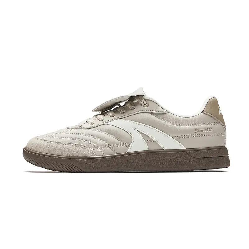 Anta Cushioning Abrasion Resistant Lightweight Slip Resistant Low top Skateboard Shoes Men's Gray