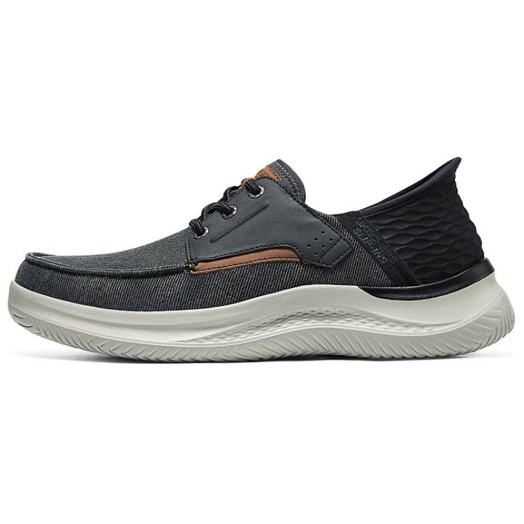 Skechers Slip Ins Low Top Casual Shoes Men's Black Brown