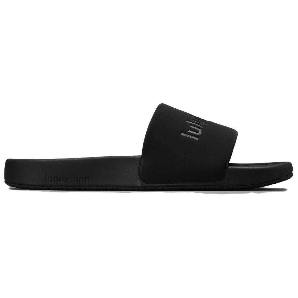 Lululemon Restfeel Slide Slip Resistant Abrasion Resistant Slide Slippers Men's Black