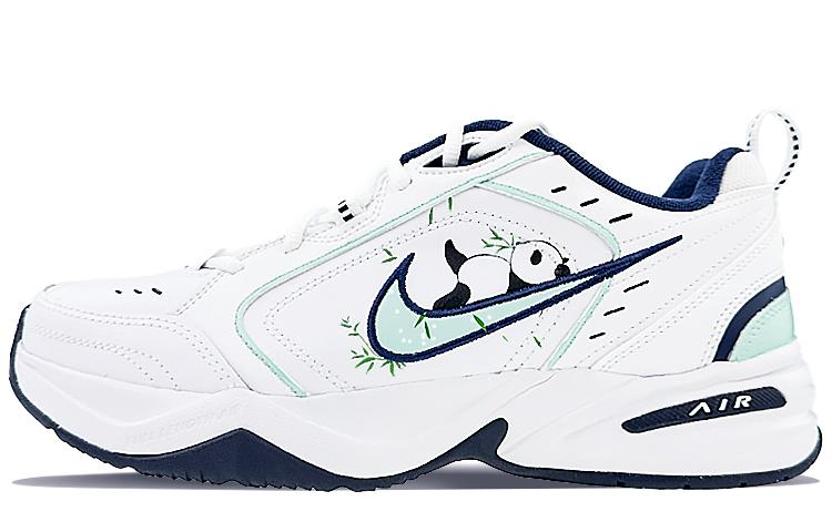 Nike Air Monarch 4 Slip Resistant, Abrasion Resistant, Breathable Low Top Casual Running Shoes Unisex White Black