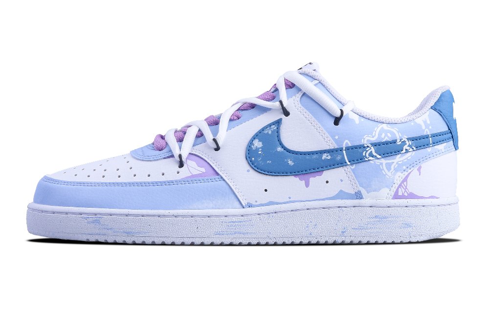 Nike Court Vision 1 Skateboard Shoes Men Low-Top Purple