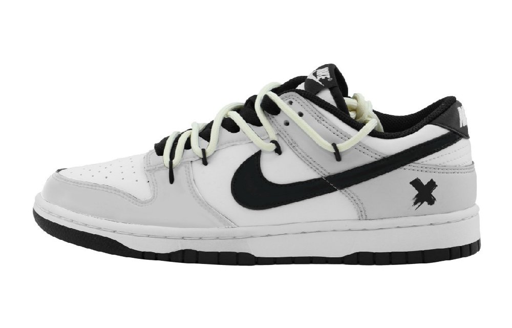 Nike Dunk Anti Slip Wear Resistant Low Top Skateboard Shoes Unisex Gray