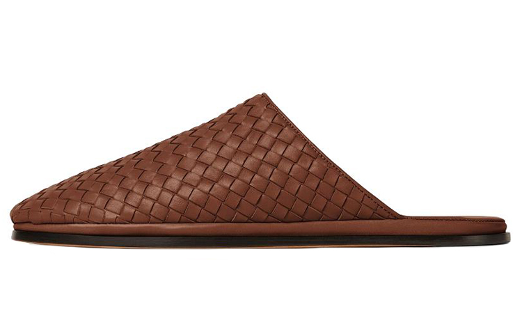 Bottega Veneta Quiet Closed Toe Slippers Men's Brown