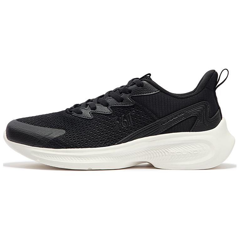 361° Anti Slip Wear Resistant Low Top Running Shoes Men's Black White