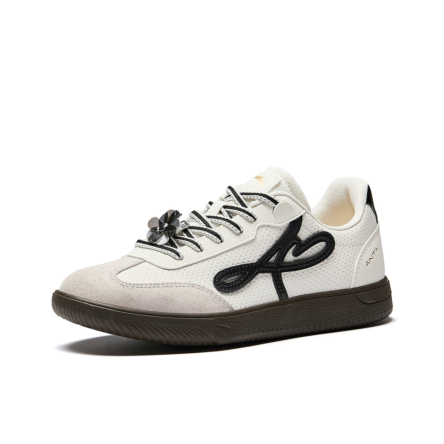 Anta Man Dance Low top Casual Shoes Women's White Black Gray