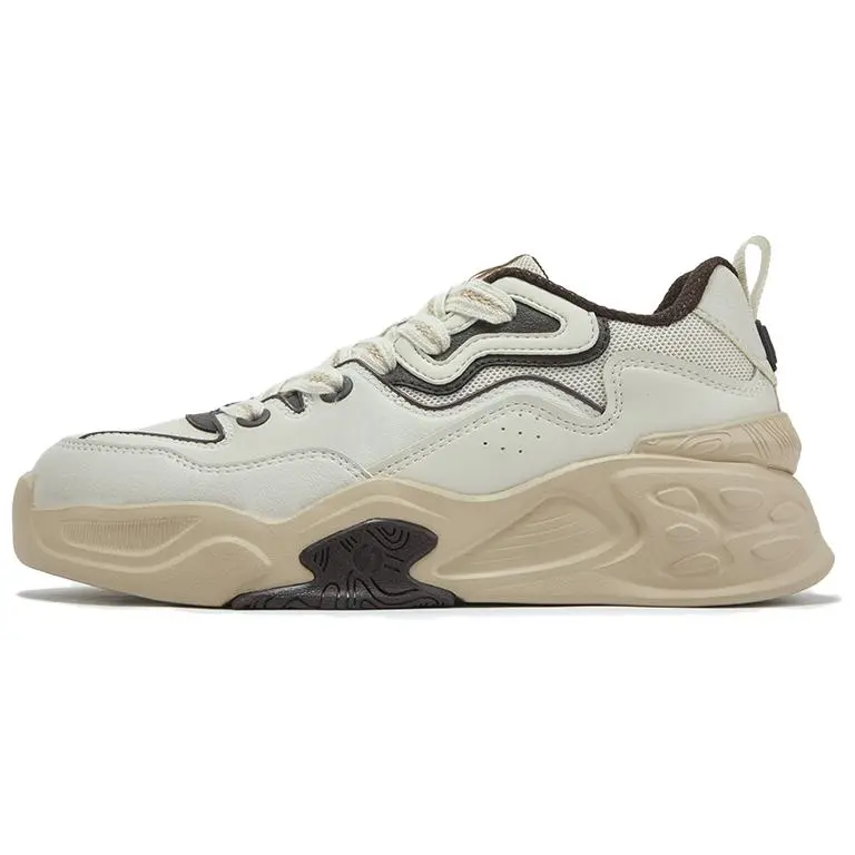 361° Jincheng Slip Resistant Shock Absorbers With Abrasion Resistant Properties Low Top Skateboard Shoes Men's Oat