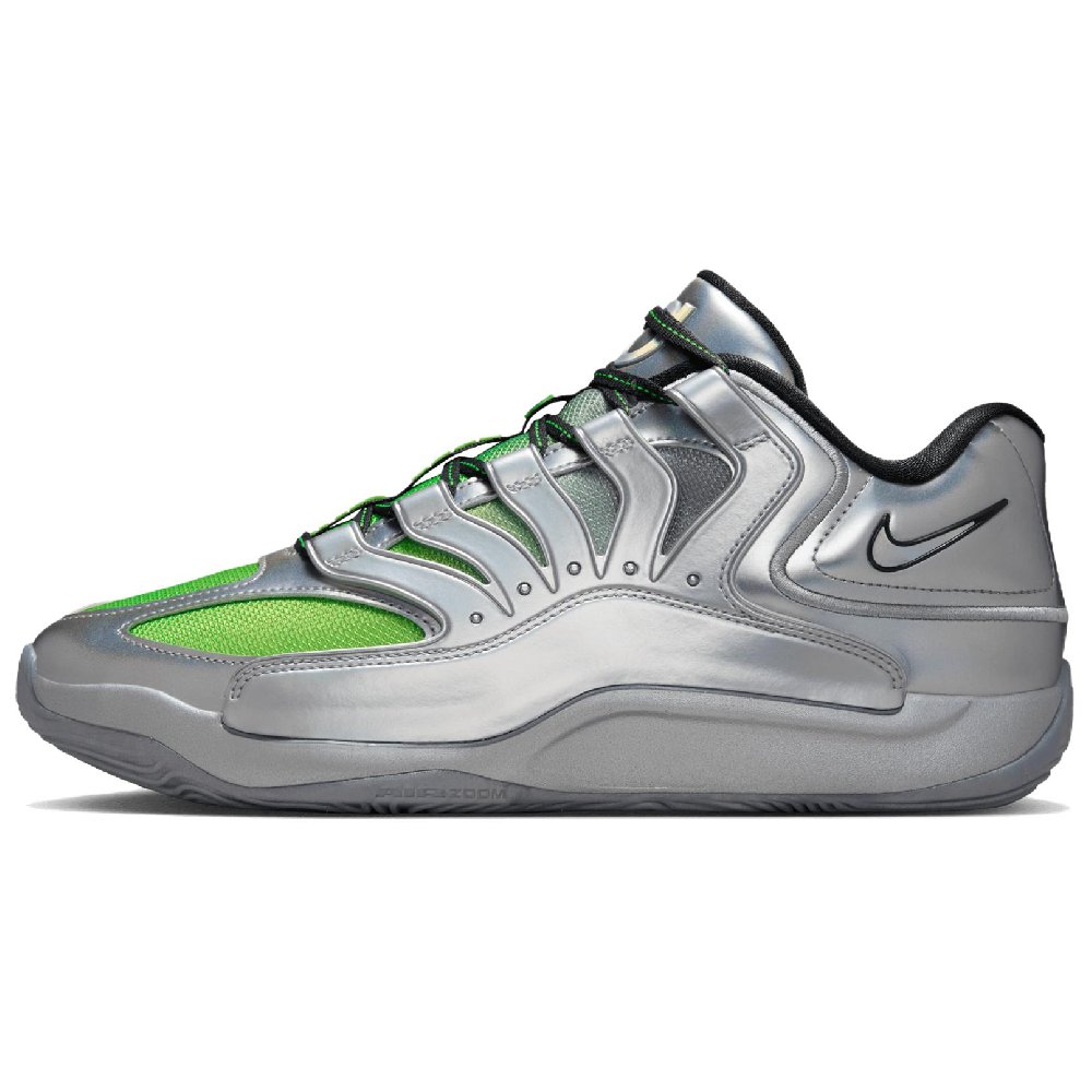 Nike KD 18 Anti Slip Wear Resistant Low Top Basketball Shoes Men's Silver Gray
