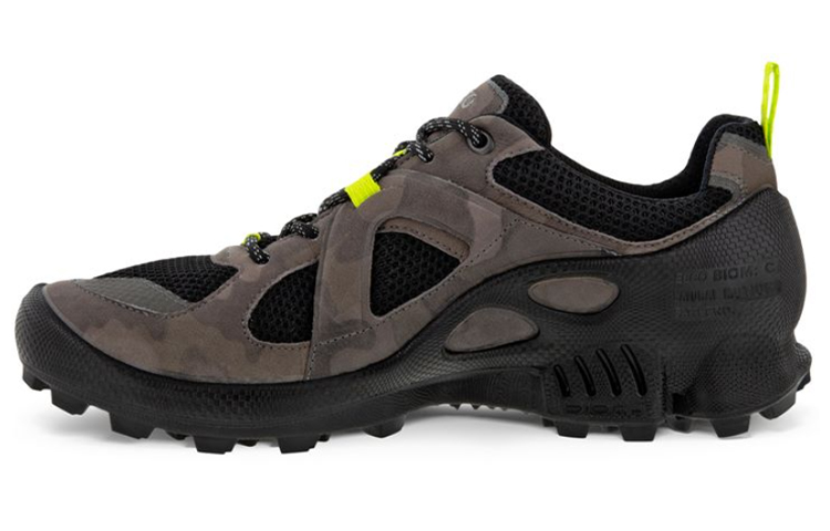 Ecco Low Top Athletic Shoes Men's Brown Gray