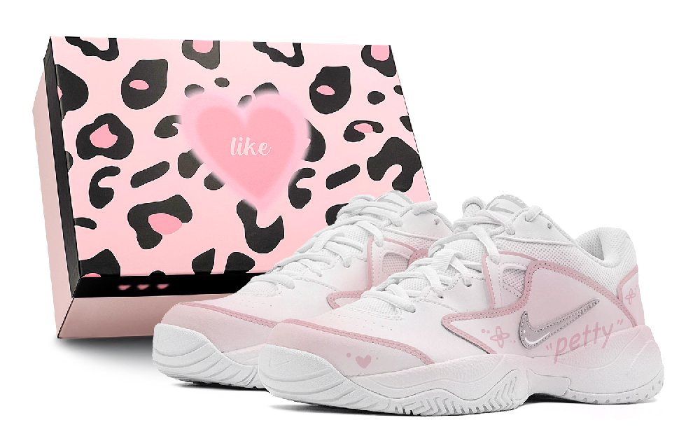 Nike Court Lite 2 Summer Travel 520 Pink Sweetheart Anti-Slip Wear-Resistant Low-Top Skateboard Shoes Women's Pink