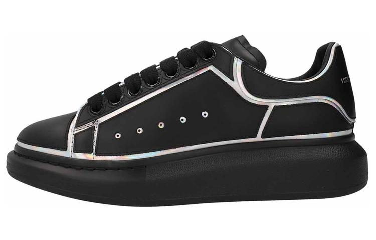 Alexander McQueen Oversized Sneakers Black White Outline