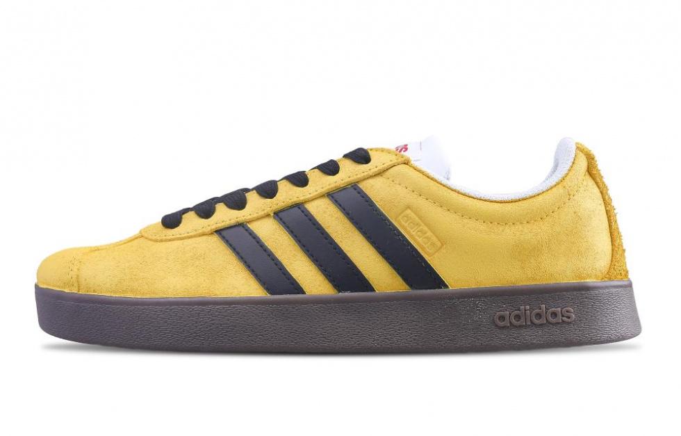 Adidas Neo Vl Court Low-Top Skateboard Shoes Unisex Yellow