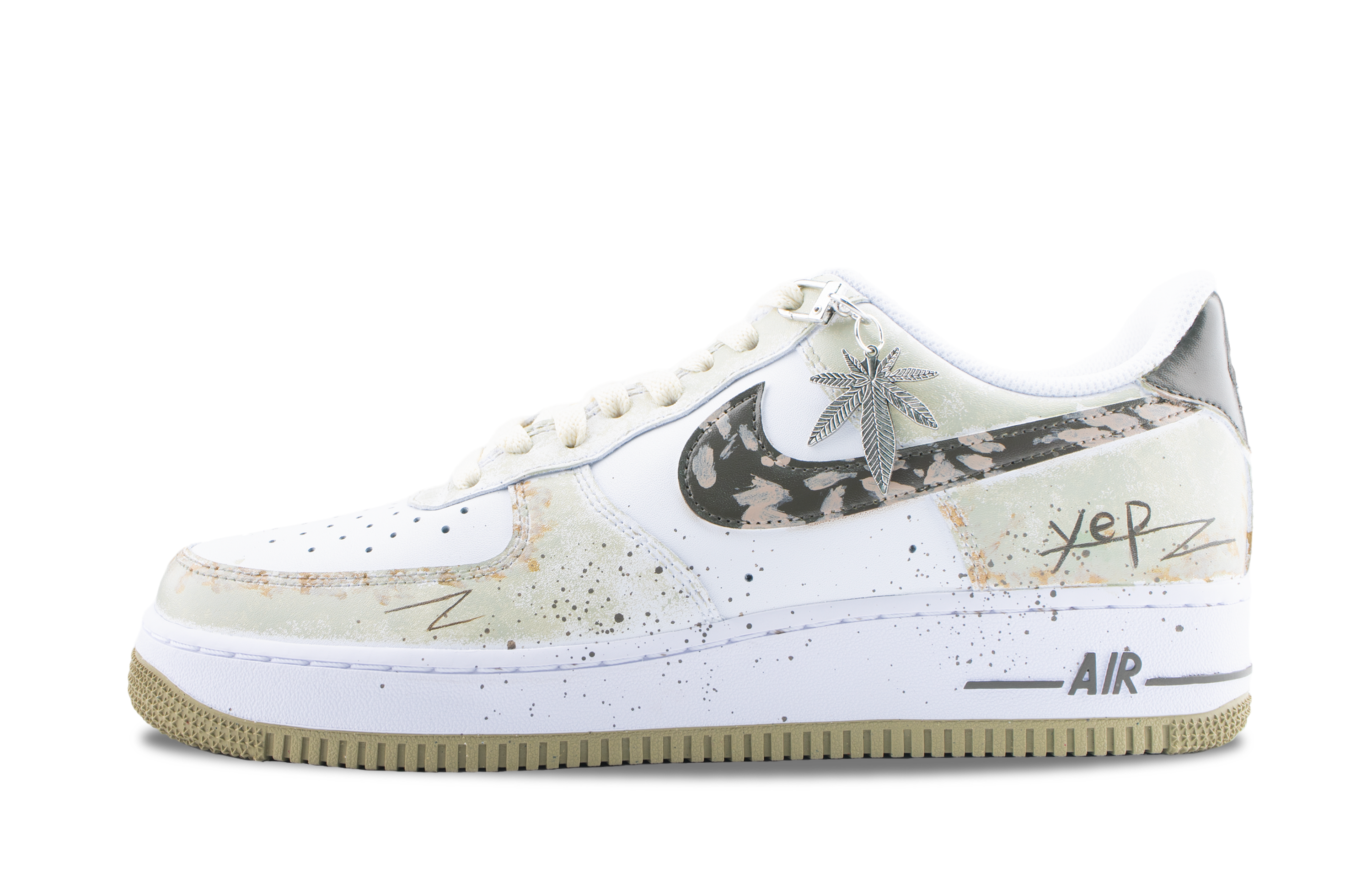 Nike Air Force 1 Genya Mimasu Abrasion Resistant Low top Skateboard Shoes Unisex Beige купить в интернет-магазине Yoocart с быстрой доставкой по России.