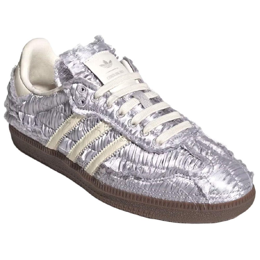 Adidas Samba Og Caroline Hu Satin Silver Metallic Women's
