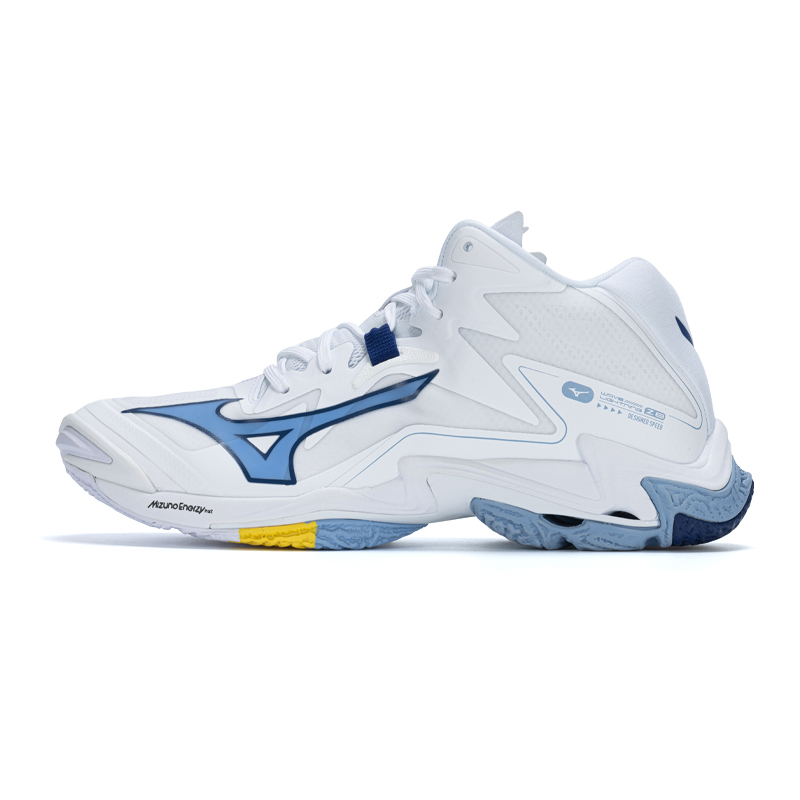 Mizuno Wave Lightning Z8 Mid 'White Bellwether Blue' купить в интернет-магазине Yoocart с быстрой доставкой по России.