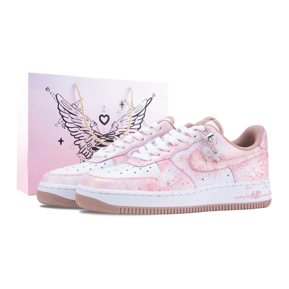 Nike Air Force 1 Seeking The Fragrance Trail Slip Resistant Abrasion Resistant Low top Skateboard Shoes Women's