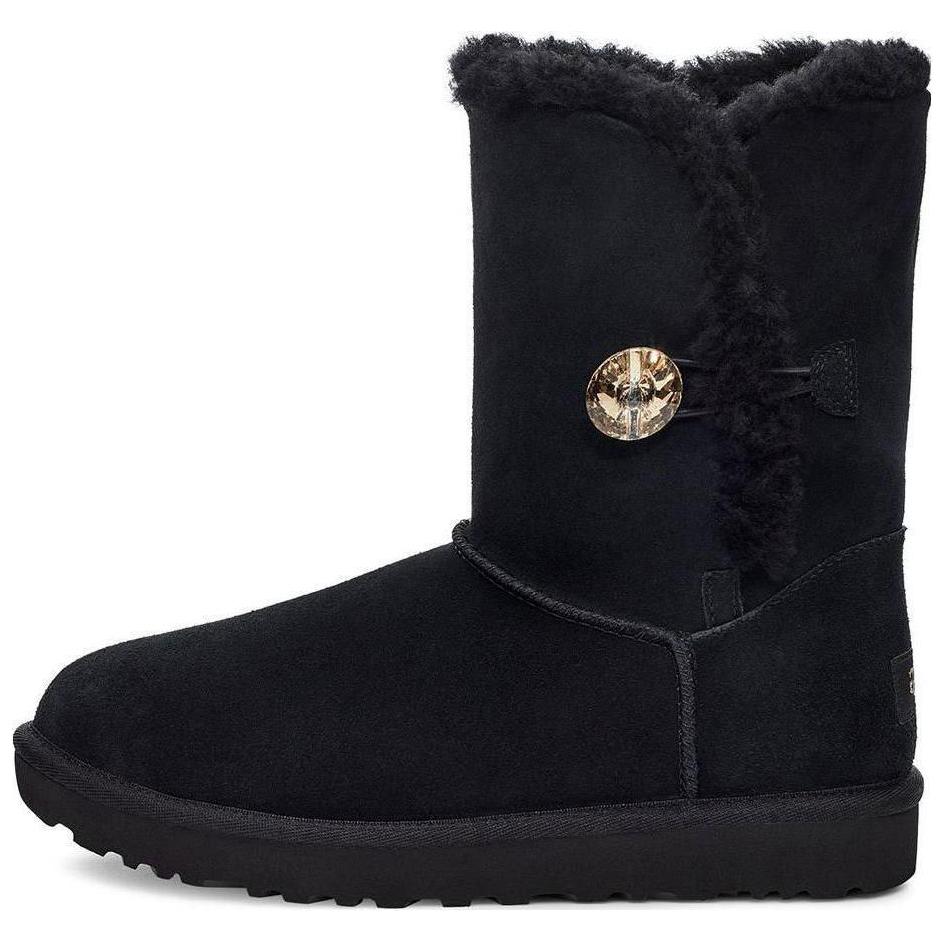 UGG Bailey Button Gold Bling Boot 'Black' Women's