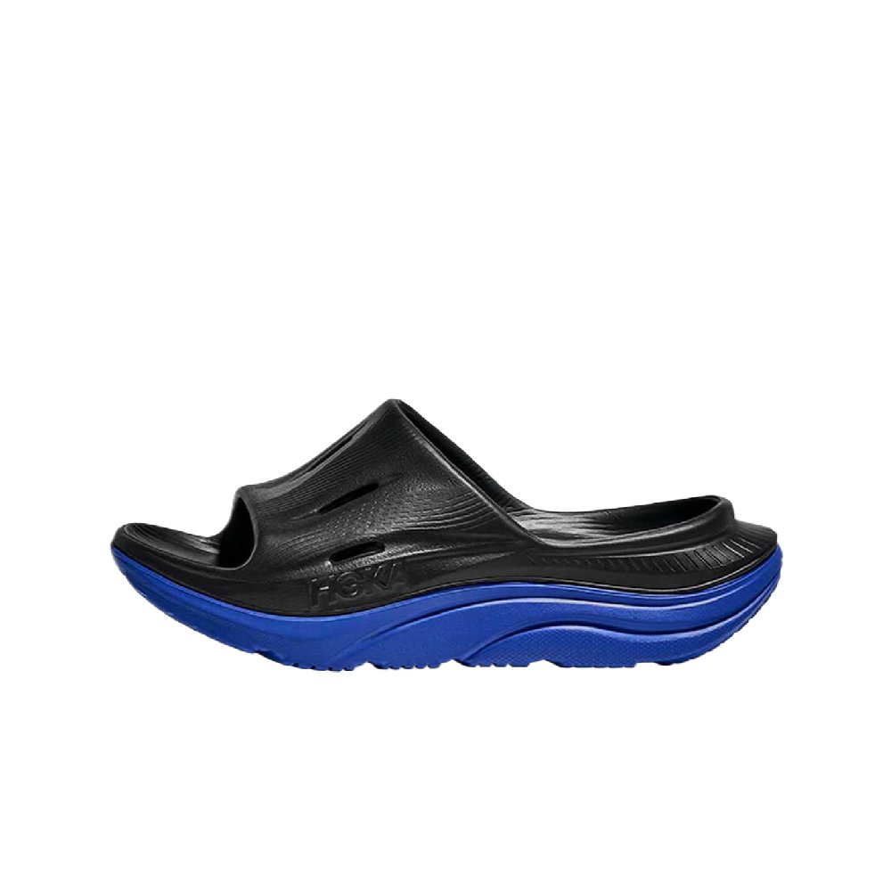 HOKA ONE ONE Ora Recovery Slide 3 EVA Cushioning Slide Slippers Unisex Black Blue