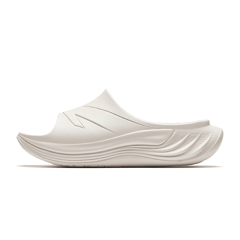 Anta Cushioning Odor Resistant Slide Slippers Men's Gray White