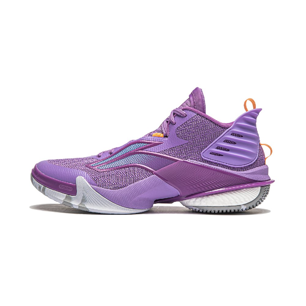 LINING Power 10 Basketball Shoes Men's Mid top Rosemary Purple