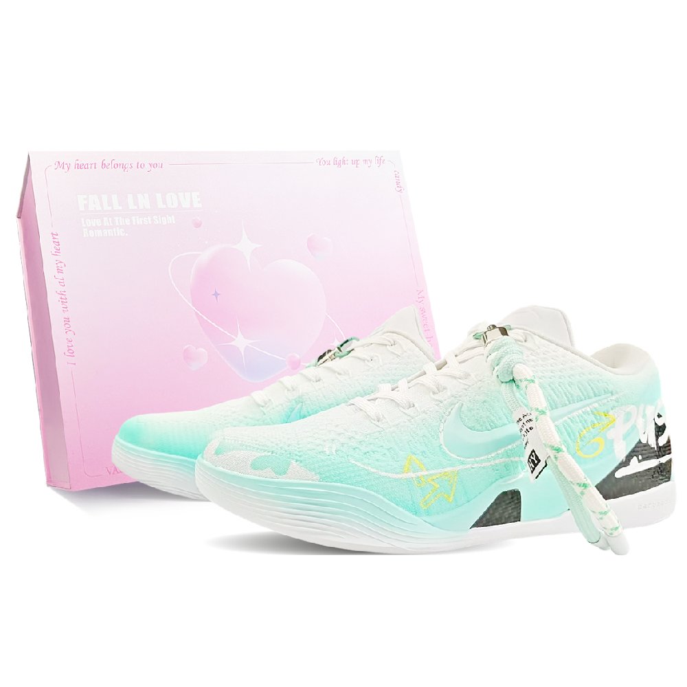 Nike Kobe 9 BNK Heartbeat Acceleration Green, Court Elf Abrasion Resistant Basketball Shoes Unisex Green