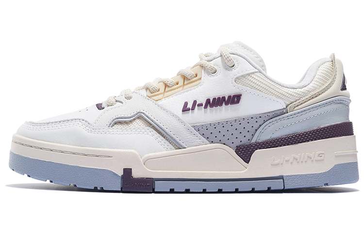 LiNing 001 BTC SP Low Top Skateboard Shoes Women's White Purple