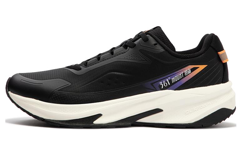 361° Cushioned Wear Resistant Water Resistant Low Top Training Running Shoes Men's Black Orange
