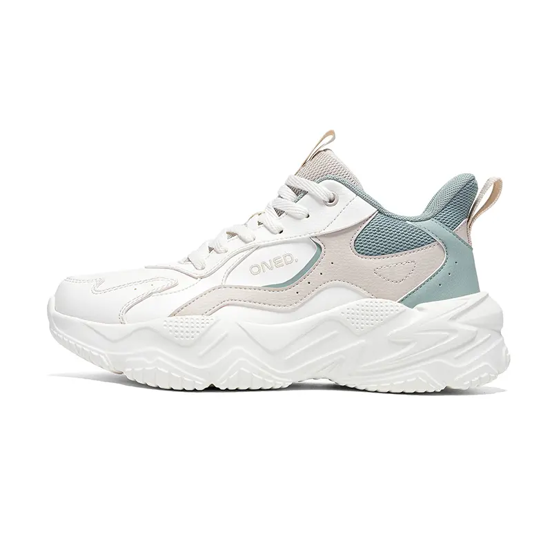 361° Slip-Resistant Warm And Wear-Resistant Low-Top Casual Shoes Women's White Green