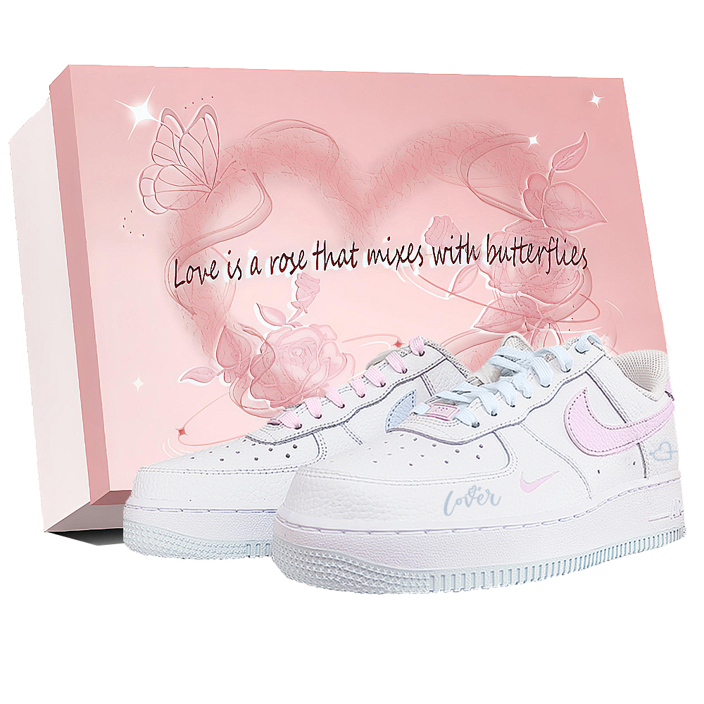 Nike Air Force 1 Slip Resistant Waterproof Abrasion Resistant Low Top Skateboard Shoes Women's White