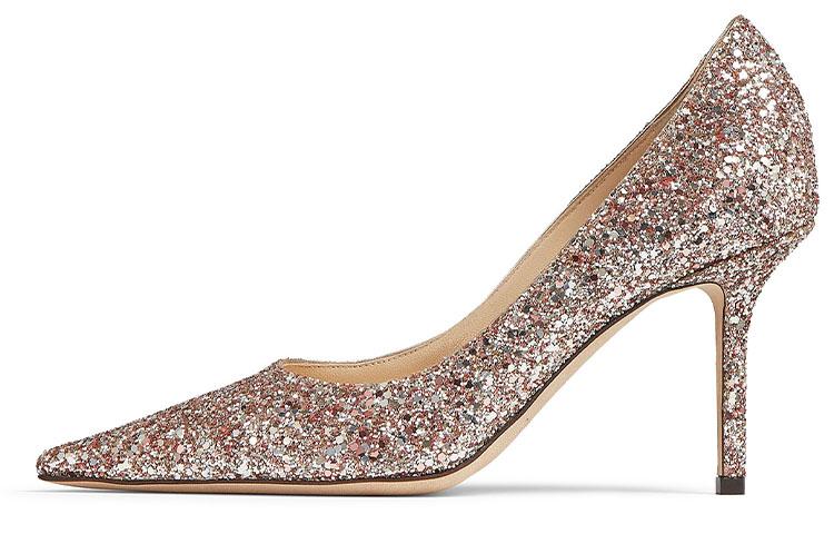 Jimmy Choo Love 85mm Glitter-detail Pumps