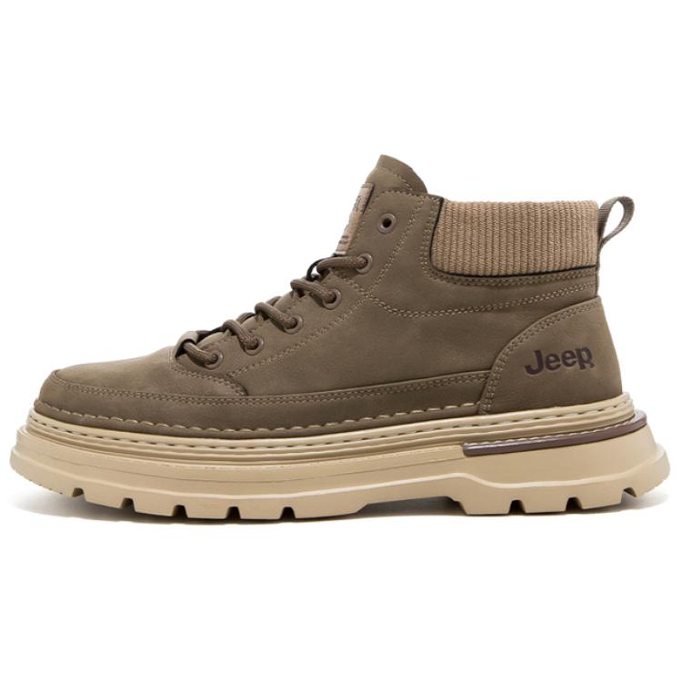 Jeep Ankle Length Martin Boot Men's Khaki