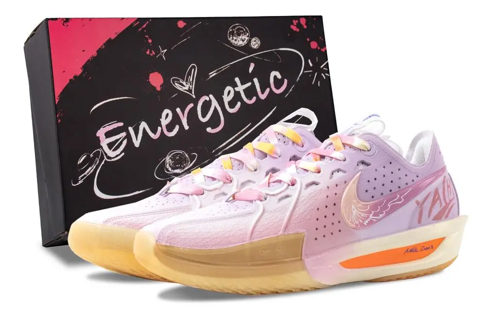 Nike Air Zoom G.T. Cut 3 Abrasion Resistant Low Top Basketball Shoes Unisex Pink Purple