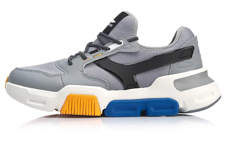 LiNing Slip Resistant, Abrasion Resistant, Breathable, Supportive, Lightweight Low Top Casual Shoes Men's