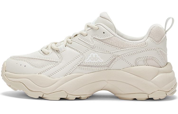 Kappa Shock Absorbers With Slip Resistant And Abrasion Resistant Properties Low Top Chunky Sneakers Women's New Khaki