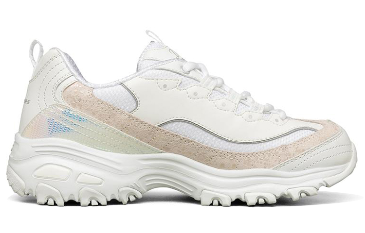 Skechers D'Lites 1.0 Clunky Shoes White Women's