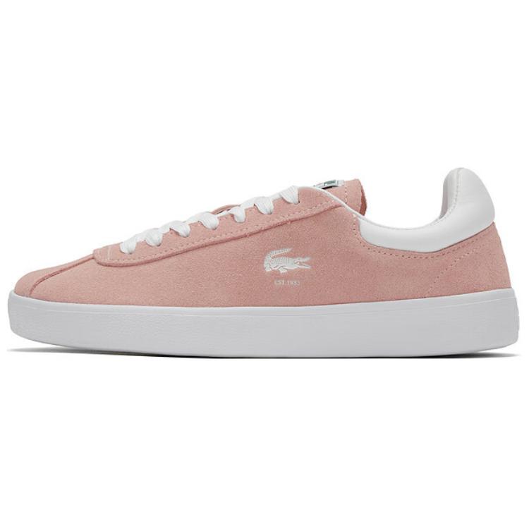 LACOSTE Low Top Skateboard Shoes Women's Pink White