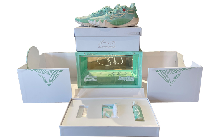LiNing JB1 Jimmy Butler 1 Cushioned Slip-Resistant Low-Top Basketball Shoes Men's Mint Green Boxed Version