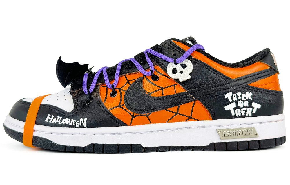 Nike Dunk Low-Top Skateboard Shoes Men's Orange Red