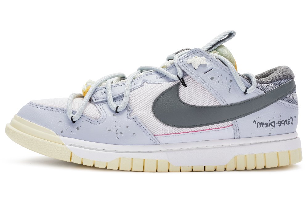 Nike Air Dunk Jumbo Remastered Skateboard Shoes Men's White Gray