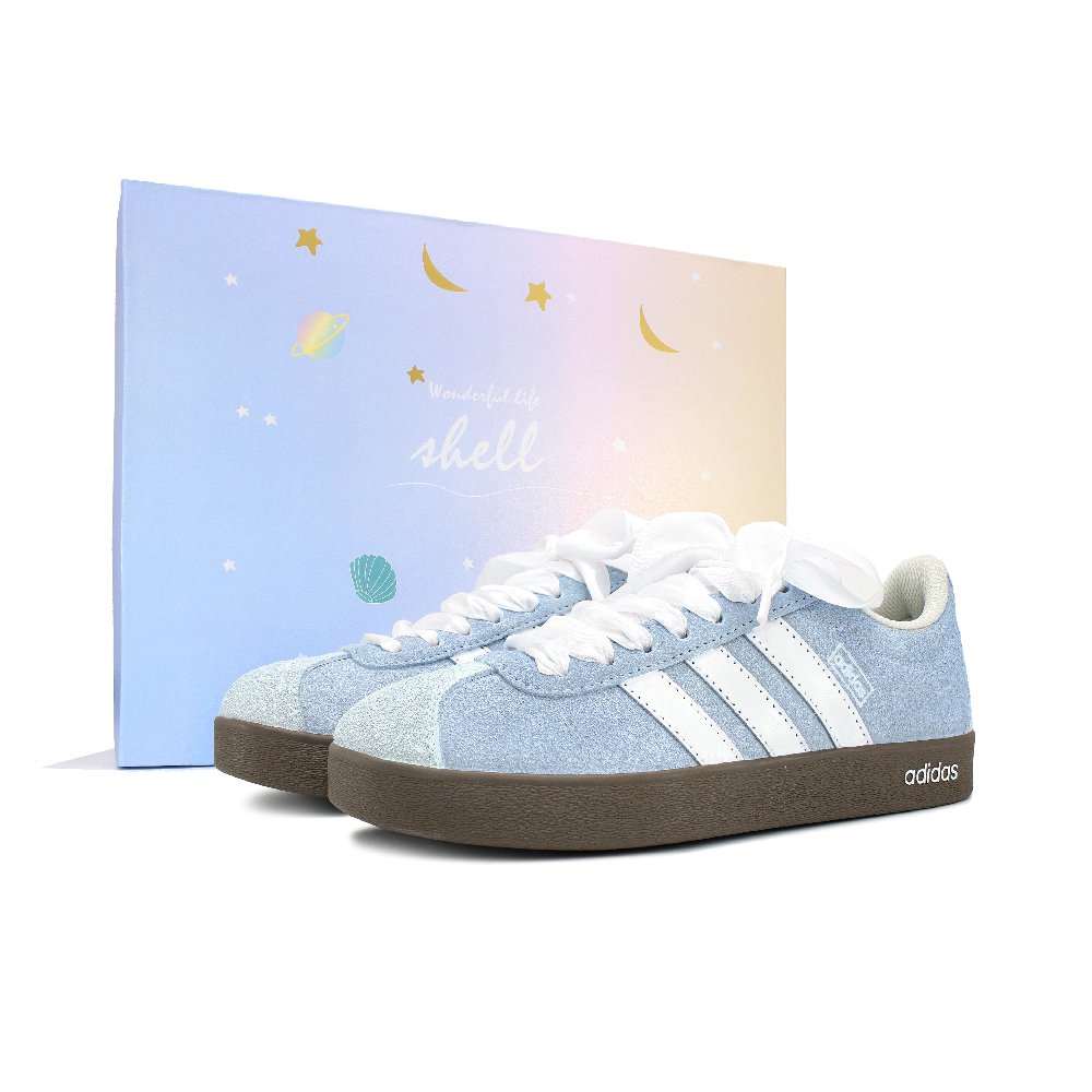 Adidas Neo VL Court 2.0 Low Top Skateboard Shoes Unisex Blue White