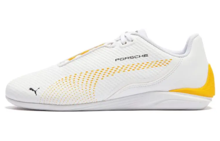 PUMA Porsche Legacy Drift Cat Decima Driving Shoes 'White Yellow'